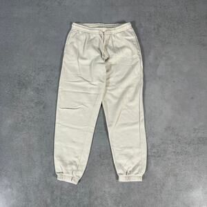 Hyperbae Sweatpants Cream - Size: Small